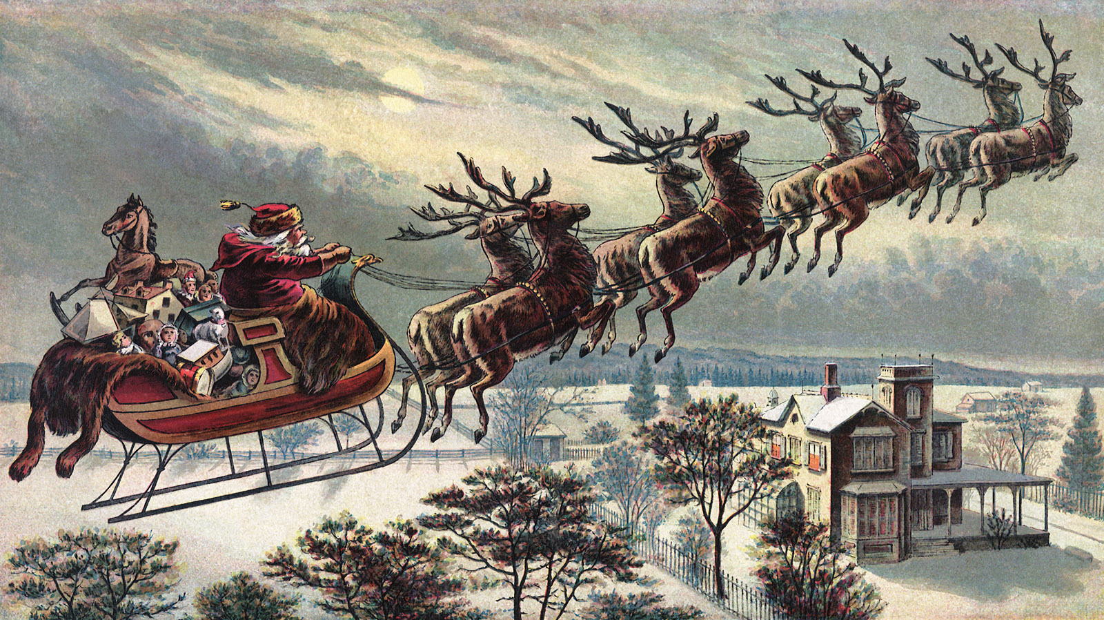 Santa-reindeer